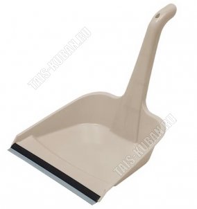 Совок мягкая кромка .23х18см,вертикал.руч L24см , коричневый (48) 