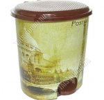 Ведро д/мусора с педал. 12л овал