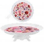 Блюдо на ножке, кругл.(d34 h10см)