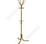 Вешалка-стойка д/верхней одежды h180см, золото (30)