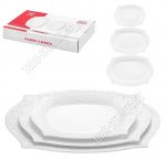 Розы Блюдо набор 3шт (30х20/25х17/20х14см)