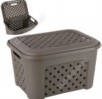 Корзина д/белья 25л с крыш.
