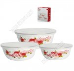 Миска с пластиковыми крышками, набор 3шт