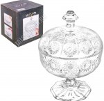 Muza Сахарница с крышкой 250мл, на ножке h16 d11,5см