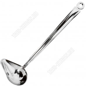 Ложка д/соуса 50мл,L23см,кольцо д/подвеш.цельномет.ручк. 