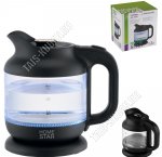 Чайник стекло 1,2л 1630Вт, черный (8)