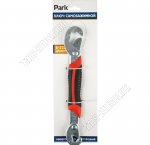 Ключ самозажимной двусторонний d 6-22мм карбоновая сталь,малый ход 6-14мм,большой 15-22мм, двухкомпонентная рукоятка, цвет черный/оранжевый  (150)