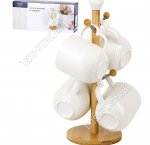 Белье /Бамбук Кружка н-р 4шт 340мл 