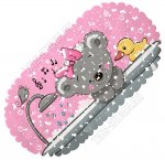 Коврик детск овал (69х36см) 