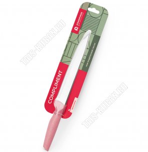 Compliment Нож L19,5см разделочный, ручка розовый (12) 