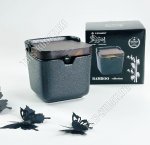 Blackwood Сахарница-солонка 9,5х9,5см, с ложкой, бамбуковая крышка