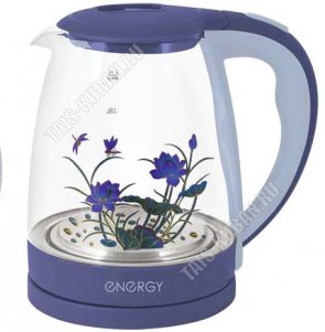 Чайник стекло 2,0л 1500Вт диск,автооткл,защ.от перегр.,внутр.подсветка, рис.меняет цвет при нагрев.