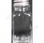 Солонка 75мл h9см,стекло+нержавеющая сталь (24)