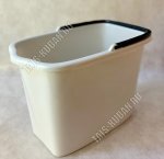 Ведро прям. 15л с носик,серый (40х25 h28см) (20)