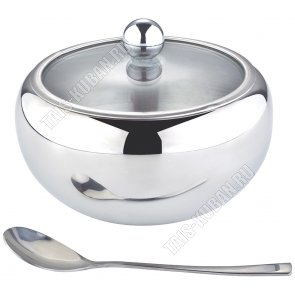 Сахарница 600мл c ложкой