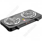 Плита эл. 2конф.ТЭН 2000Вт., d145/145мм., 4реж t, черный (4) 