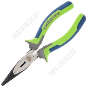 ,Длинногубцы прямые 180мм фосфатирован,3-х комп.руч. 