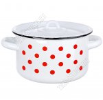 Горох красный на бел Кастрюля 1,5л (цил) (8)
