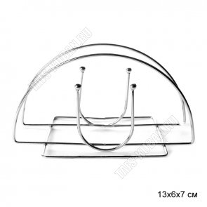 Салфетница полукруглая (13х6 h7см)