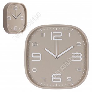 Часы (пластик/стекло) квадрат (25х25см) 