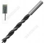 Сверло по дереву 6мм, цилиндрический хвостовик, пакет (100) 