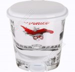 Ведро д/мусора с педал. 12л овал