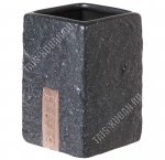 Черный камень Стакан д/зубн.принадлеж. (h10,5 7х7см) б/уп(6) 