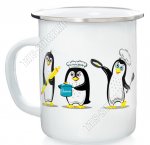 Пингвины белый Кружка 0,5л (10) 