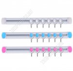 Планка самоклей, пласт+металл, с 6-ю крючк (L34х3см) нагруз.до1,5кг 