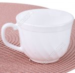 Белая Чашка чайная 220мл (ф.волн.классика) б/уп (96)