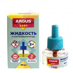 ARGUS BABY Жидкость для фумигатора 30мл, от 2х лет (эток-0,9%) (36) 