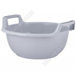 Таз с ручк,кругл 9л серый (d37 h19см) (20)