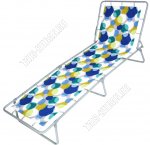 Раскладушка до 120кг, жесткое основание ложе ТЕНТ (полиэстр+хлопок) (192х66см)