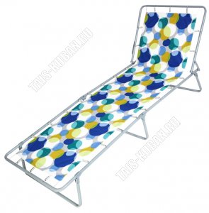 Раскладушка до 120кг, жесткое основание ложе ТЕНТ (полиэстр+хлопок) (192х66см)
