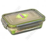 Контейнер дымка 0,5л гермет.крыш 4 защ,прям.(11х16 h4,5см) (24) 