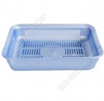 Лоток д/кошек,с сеткой (L35х26 h9см) голубой (15)