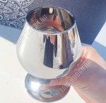 Серебро Н-р бокалов 6шт д/бренди 250мл синий чемодан (6)