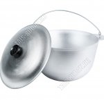 Казан походный 8,0л d28 h19см с металлической крышкой и дужкой (10)