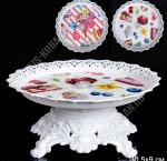 Блюдо на ножке, круглое (d20 h9см)