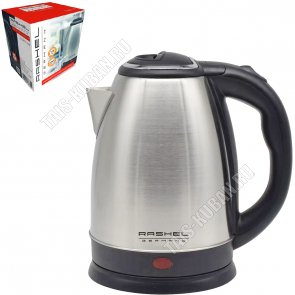 Чайник нержавеющая сталь 1,8л 1500Вт, ф.бочка, серебристо-черный (6) 