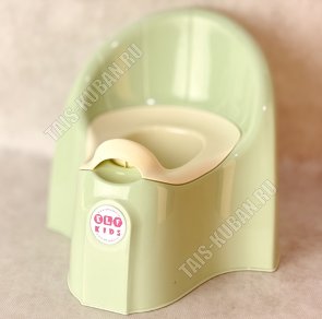 Горшок детский, высокая спинка (18х27 h30см) ментоловый 