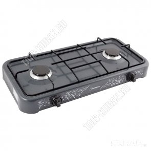 Плита газ. 2конф,давл.2800Ра, рег.t, 59х33х7см,черн (4) Homestar 