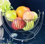 Фруктовница черная, круглая (d27см)