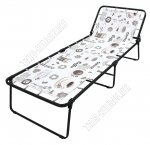 Раскладушка до 120кг, жесткое основание ложе ТЕНТ/полипропилен (197х73,3см)