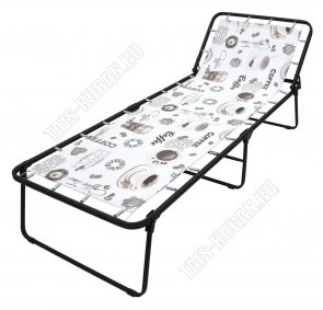 Раскладушка до 120кг, жесткое основание ложе ТЕНТ/полипропилен (197х73,3см)
