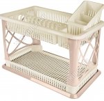 Сушилка д/пос.2-х яр.+3отд.д/ст.прибор, шампань (49х18см h33см) с поддон (1) 