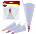 Н-р Кондитерский мешок (многоразов) L25см 0,5л +Насадка 1шт нерж.сталь (12)