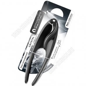 Crystal Нож консервный (цинк+нержавеющая сталь+пластик) L15см,черный/серый (12) 