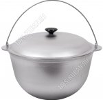 Казан походный 6,0л d26 h19см с металлической крышкой и дужкой (10)