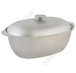 Утятница (овальная) 8,0л с крышкой,2металлические ручки,толщина стенки/дна 3/4мм (3)